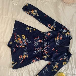 Material girl floral romper